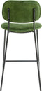 Light&living Barkruk 55x45x92 cm EMMA velvet olijf groen-donker grijs