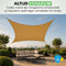 Travelhawk Schaduwdoek Rechthoek - 2 x 3 Meter - HDPE - UV-bescherming - Beige