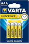 Varta Superlife AAA - Batterijen - 12 blisters van 4 stuks (48 stuks)