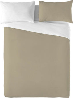 Noorse hoes Naturals FUNDA NORDICA BICOLOR REVERSIBLE Omkeerbaar Beige Wit Bed van 180 Bed van 180/190 (260 x 220 cm)