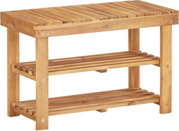 vidaXL - Schoenenrek - 70x32x46 - cm - massief - acaciahout