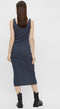 Pieces PCKITTE - Tank Midi Dress - Katoen met knoopjes - Zomerjurk - Maat XS