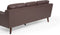 LOKKA - Driezitsbank - Bruin - Kunstleer
