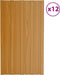vidaXL - Dakpanelen - 36 - st - 60x45 - cm - gegalvaniseerd - staal - antracietkleurig