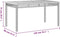 vidaXL Tuintafel 140x80x75 cm poly rattan en acaciahout zwart