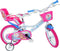 Dino Alyssa - Kinderfiets 16 Inch - van 4-6 Jaar - met Zijwieltjes - Meisjesfiets Wit