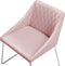 ARCATA - Eetkamerstoel - Roze - Fluweel