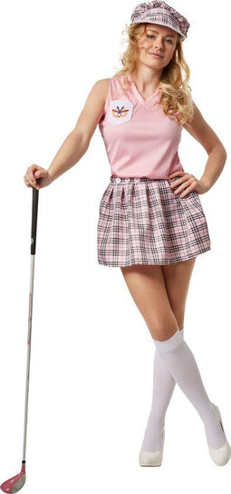 dressforfun - Vrouwenkostuum golfster M - Korte rok met ritssluiting - Roze