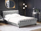 AVALLON - Tweepersoonsbed - Grijs - 160 x 200 cm - Fluweel
