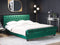 AVALLON - Tweepersoonsbed - Groen - 160 x 200 cm - Fluweel