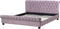 AVALLON - Tweepersoonsbed - Roze - 180 x 200 cm - Fluweel