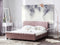 AVALLON - Tweepersoonsbed - Roze - 180 x 200 cm - Fluweel