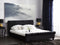 AVALLON - Tweepersoonsbed - Zwart - 180 x 200 cm - Fluweel