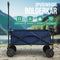 Avalo Bolderkar - Opvouwbaar - Tot 90KG - 80x47x49 CM - 80L - 360º Wielen - Blauw