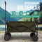 Avalo Bolderkar XL - Opvouwbaar - Tot 110KG - 91x51x103 CM - 120L - 360º Wielen - Groen