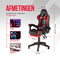 Avalo Gaming Stoel - Gamestoel - Ergonomische Bureaustoel Verstelbaar - Game Stoel - Gaming Chair - Zwart/Rood