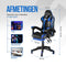 Avalo Gaming Stoel - Gamestoel - Ergonomische Bureaustoel Verstelbaar - Game Stoel - Gaming Chair - Zwart/Blauw