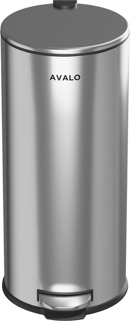 Avalo Pedaalemmer Prullenbak 30L - RVS Zilver - Soft Close - Pedaalemmer 30 Liter - Prullenbak 30 Liter