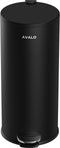 Avalo Pedaalemmer Prullenbak 30L - RVS Zwart - Soft Close - Pedaalemmer 30 Liter - Prullenbak 30 Liter