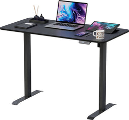 Avalo Zit Sta Bureau Elektrisch Verstelbaar - 120x60 CM - Zwart - Elektrisch Bureau