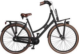 Avalon Cargo - Transportfiets - Damesfiets - 28 Inch - 3 Versnellingen - Matzwart