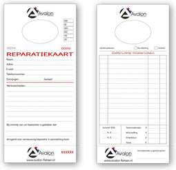 Avalon Reparatiekaarten. 250 stuks, genummerd