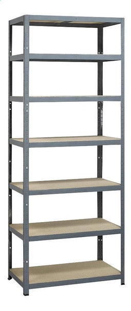 Avasco Opbergrek L Strong - 222cm hoog - 1400 kg draagkracht - 200 kg draagkracht per plank - monteren zonder schroeven