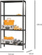Avasco Opbergrek/ Stellingkast Solid 50 Zwart - 200 kg draagkracht - 145x72,5x30 cm