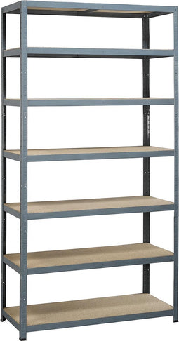 Avasco Opbergrek XL Strong Tower - 120cm breed, 222cm hoog - 1400 kg draagkracht - 200 kg draagkracht per plank - monteren zonder schroeven