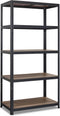 Avasco Stellingkast Maxi - stellingrek - houtlook - zwart metalen frame - 176x90x45 - 5 planken