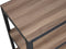 Avasco Stellingkast Maxi - stellingrek - houtlook - zwart metalen frame - 176x90x45 - 5 planken