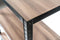 Avasco Stellingkast Table - laag stellingrek - houtlook - zwart metalen frame - 88x90x45 - 3 planken