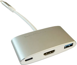 LC-Power LC-HUB-C-MULTI-4 - USB hub - 1x HDMI - Wit