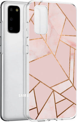 iMoshion Hoesje Geschikt voor Samsung Galaxy S20 Hoesje Siliconen - iMoshion Design hoesje - Roze / Meerkleurig / Goud / Pink Graphic