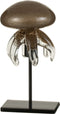 J-Line decoratie Kwal Op Voet - glas - bruin - small