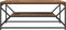 vidaXL - Salontafel - met - Plank - - - Gerecycled - Hout, - 90x50x40 - cm