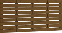 vidaXL - Hoofdbord - wandmontage - 126x3x63 - cm - grenenhout - honingbruin