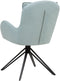 AVELAR - Set van 2 eetkamerstoelen - Mintgroen - Polyester