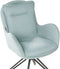 AVELAR - Set van 2 eetkamerstoelen - Mintgroen - Polyester