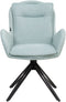 AVELAR - Set van 2 eetkamerstoelen - Mintgroen - Polyester