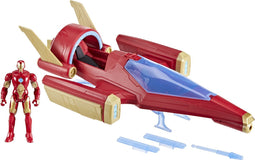 Avengers Iron Man-Schip Met 1 Beeldje - Van 10 cm - Leeftijd 4