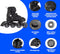 Aventuri Verstelbare Inline Skates - Semi-softboot Skeelers - Verstelbaar Maat 38-41 (L) - Voor Jongens en Meisjes - Zwart