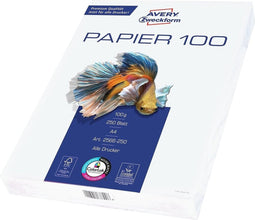 Avery 2566-250 papier voor inkjetprinter A4 (210x297 mm) 250 vel Wit