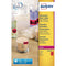 Avery - afneembare neon etiketten diameter 63,5 mm, doos van 25 blad, 300 stuks, neonrood