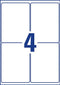 Avery afneembare weerbestendige etiketten formaat 991 x 139 mm (b x h) wit doos van 80 etiketten