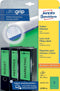 Avery Border Binder Labels, Green 192 x 38mm (20)