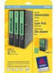 Avery Border Binder Labels, Green 192 x 38mm (20)