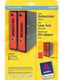 Avery Border Binder Labels, Red 61 x 297mm (20)