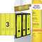 Avery Border Binder Labels, Yellow 61 x 297mm (20)