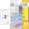 Avery CD Etiketten, wit, Ø 117,0 mm, permanent klevend
